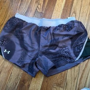 Purple under armour shorts